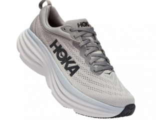 נעלי הוקה לריצה  גברים רחבות מאוד אפור Hoka Bondi 8 Extra Wide