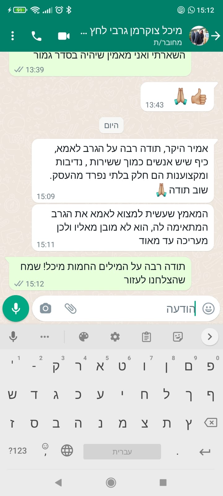 לקוחות ממליצים